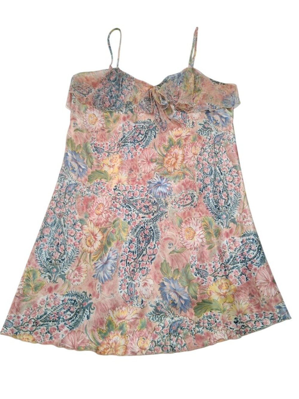 Vintage Solange Floral Nightgown Size 18/20 Chemise Satin Plus Size